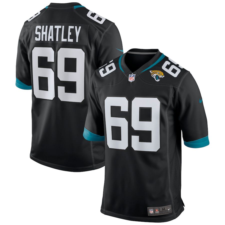 Men Jacksonville Jaguars #69 Tyler Shatley Nike Black Game NFL Jersey